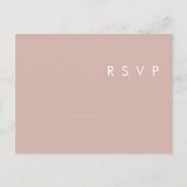 Dusty Boho | Roos- en Paars-weddenschap-RSVP-Brief Briefkaart (Voorkant)