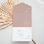 Dusty Boho | Roos en Paarse verbinding en verzend  All In One Uitnodiging<br><div class="desc">Deze Dusty Boho | Roos en Paarse afdichting en verzend all-in-one uitnodiging is ideaal voor uw kleurrijke rustieke Boho bruiloft. Het eenvoudige, eigenzinnige design, vergezeld van een hedendaags minimalistisch schrift, stoffig roos en mauve paarse kleurenpalet geeft dit product een klassiek chique bohemien gevoel. Houd het zoals het is, of kies...</div>