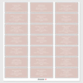 Dusty Boho | Roos gastAdresetiketten Sticker (Vel)