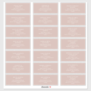 Dusty Boho   Roos gastAdresetiketten Sticker