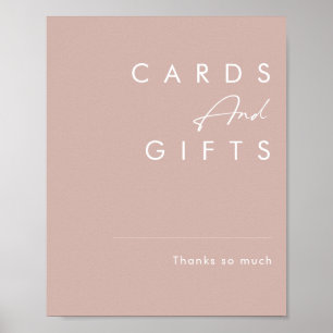 Dusty Boho Rozen Kaarten en cadeaubonnen Poster