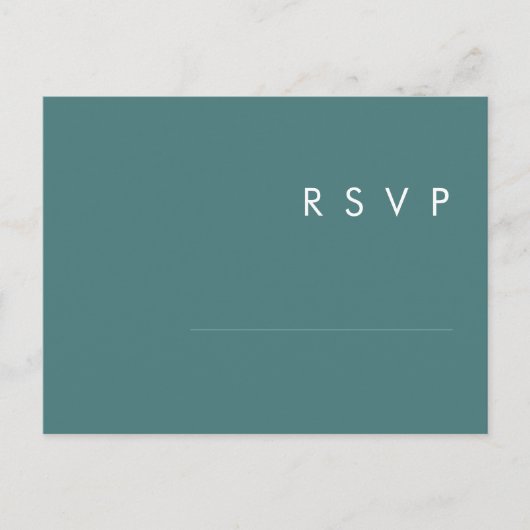 Dusty Boho | RSVP-Briefkaart met groen huwelijk Briefkaart (Voorkant)