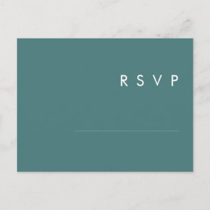Dusty Boho   RSVP-kaart voor keuze uit groen menu