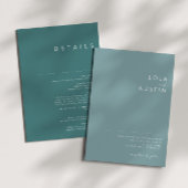 Dusty Boho | Uitnodiging tot blauwe en groene brui