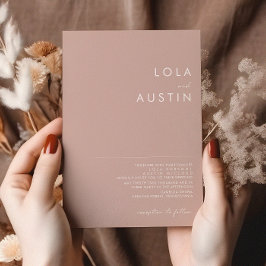 Dusty Boho | Uitnodiging tot Roos en Paarse wedden