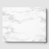 Dusty Botanical Greenery Gold Marble Wedding Gastenboek (Achterkant)