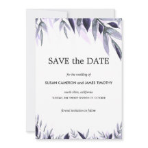 Dusty Botanische Bloemen Bruiloft Save the Date Ka