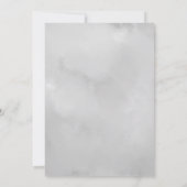 Dusty Botanische Bloemen Bruiloft Save the Date Ka (Achterkant)