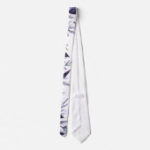 Dusty Botanische Bloemen Bruiloft Stropdas (Achterkant)