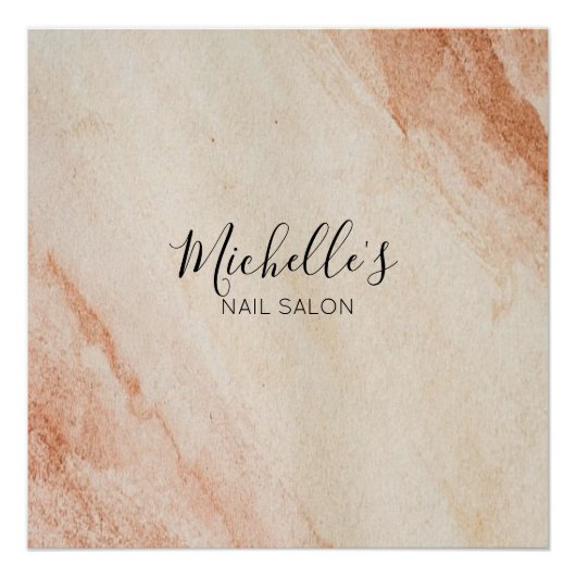 Dusty brown powder chic perfect poster (Voorkant)