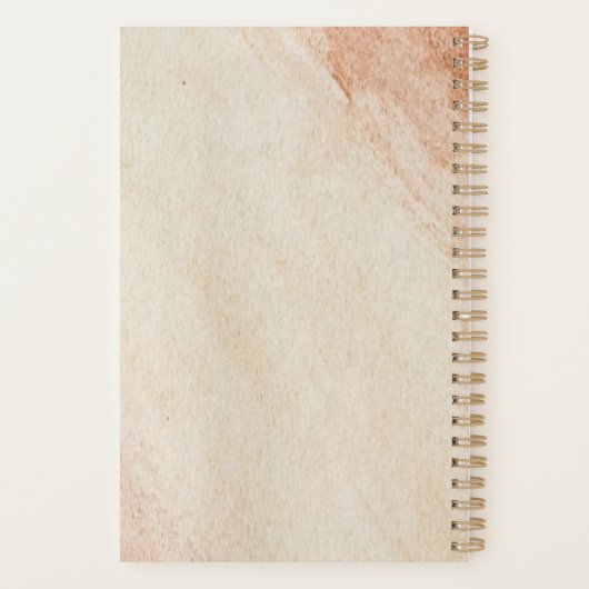 Dusty brown powder chic planner (Achterkant)