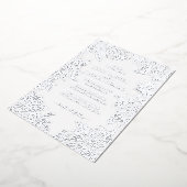 Dusty Brunt Sinaasappel Pioen Bloemen Herfst Bruil Folie Uitnodiging (Gedraaid)