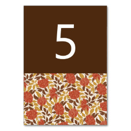 Dusty Brunt Sinaasappel Pioen Bloemen Herfst Bruil Kaart