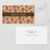 Dusty Brunt Sinaasappel Pioen Bloemen Herfst Bruil Plaatskaartje (Voorkant / Achterkant)