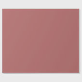 Dusty Cedar Roos Roze Warm Herfst Solid Color Cadeaupapier (Vlak)