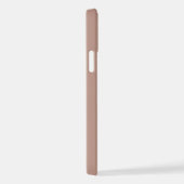 Dusty Clay Shadow Monogram initials with name iPhone Hoesje (Rechterkant)