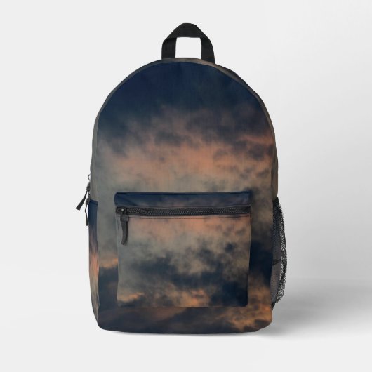 Dusty Clouds at Dusk Foto Bedrukte Rugzak (Voorkant)