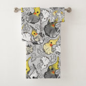 Dusty Cockatiels Bathroom Towelen Bad Handdoek (Insitu)
