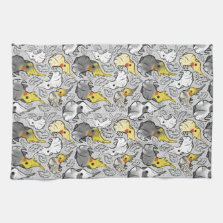 Dusty Cockatiels Tea Towel Theedoek