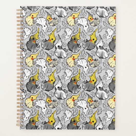 Dusty Cockatiels Weekly Planner (Voorkant)