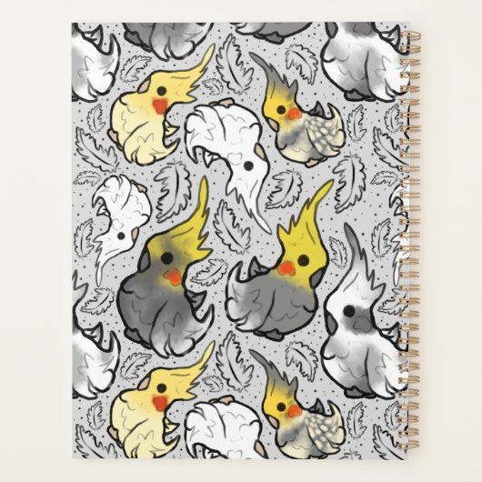 Dusty Cockatiels Weekly Planner (Achterkant)
