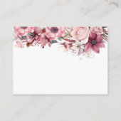 Dusty Coral Diaper Raffle Informatiekaartje (Achterkant)