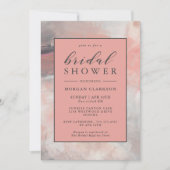 Dusty Coral Modern Abstract Vrijgezellenfeest Kaart (Voorkant)