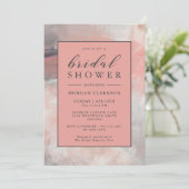 Dusty Coral Modern Abstract Vrijgezellenfeest Kaart (Staand voorkant)