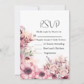 Dusty Coral QR Code Baby shower Save The Date (Voorkant)