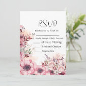 Dusty Coral QR Code Baby shower Save The Date (Staand voorkant)