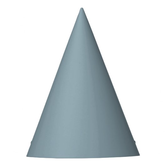 Dusty Cornflower Blauw Effen Kleur Feesthoedjes (Voorkant)