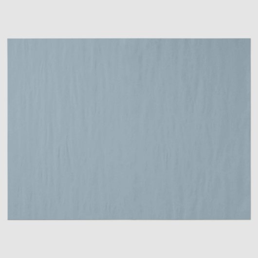 Dusty Cornflower Blauw Effen Kleur Tissuepapier (Voorkant)
