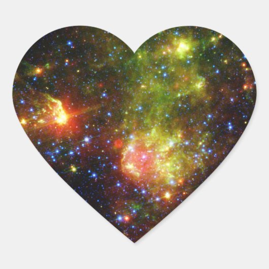 Dusty Death of Large Star NASA Hart Sticker (Voorkant)