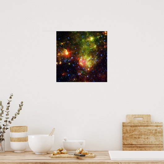 Dusty Death of Large Star NASA Poster (Keuken)