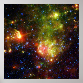 Dusty Death of Large Star NASA Poster