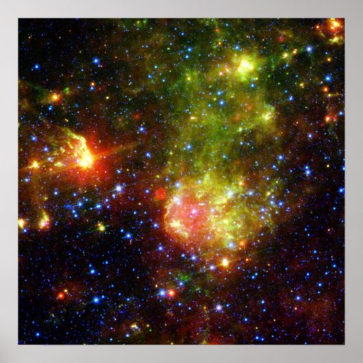 Dusty Death of Large Star NASA Poster (Voorkant)