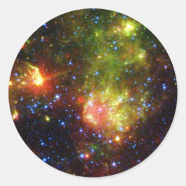 Dusty Death of Large Star NASA Ronde Sticker