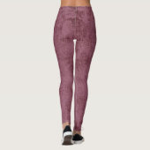 Dusty Deep Roos Suede Women's Leggings  (Achterkant)