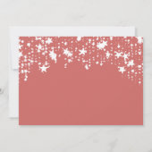 Dusty Earth White sterren bruiloft met behoud van  Save The Date (Achterkant)