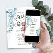 Dusty Eucalyptus Elegant groen Vrijgezellenfeest Kaart