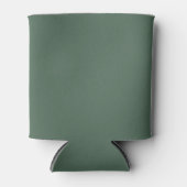 Dusty Eucalyptus Green Solid Color Blikjeskoeler (Voorkant)