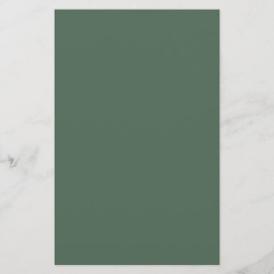 Dusty Eucalyptus Green Solid Color Briefpapier