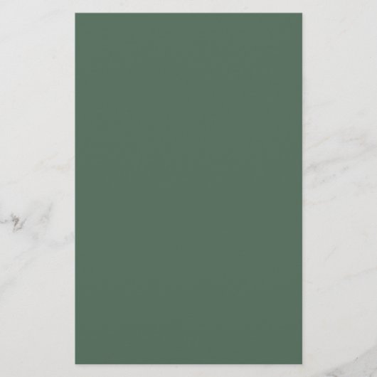 Dusty Eucalyptus Green Solid Color Briefpapier (Voorkant)