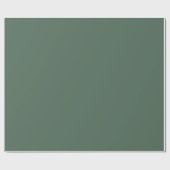 Dusty Eucalyptus Green Solid Color Cadeaupapier (Vlak)