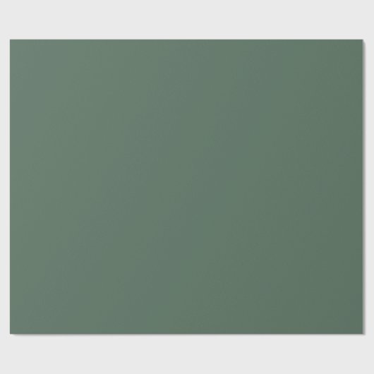 Dusty Eucalyptus Green Solid Color Cadeaupapier (Vlak)