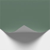 Dusty Eucalyptus Green Solid Color Cadeaupapier (Hoek)