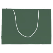 Dusty Eucalyptus Green Solid Color Groot Cadeauzakje (Achterkant)