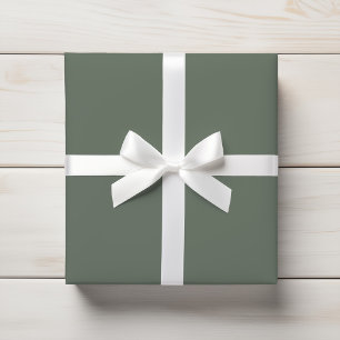 Dusty Eucalyptus Sage Green Solid Color Cadeaupapier