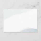 Dusty Eucalyptus Waterverf Bruiloft Wishing Well Informatiekaartje (Achterkant)