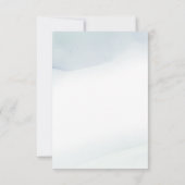 Dusty Eucalyptus Waterverf Foliage Entrée keuzes RSVP Kaartje (Achterkant)